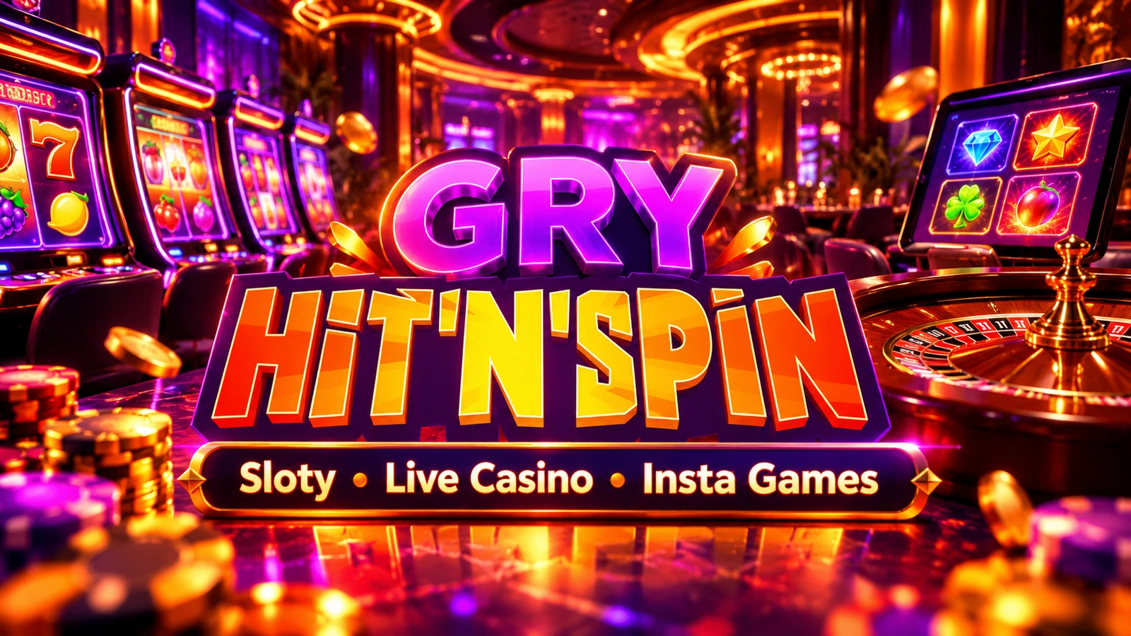 Hitnspin sloty, Live Casino, Insta Games